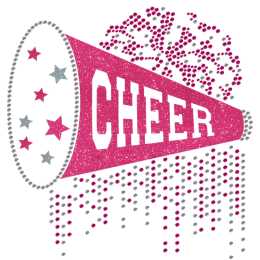 Bling Cheer For You Cheerleading Glitter Transfer